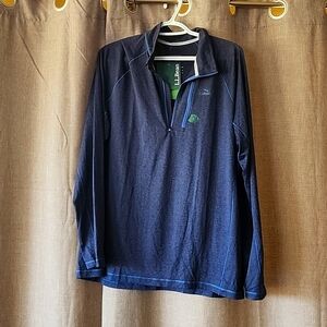LL Bean 1/4 zip up athletic pullover.  Men's large.